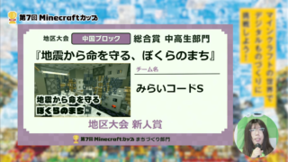 新人賞・奨励賞受賞！マイクラカップ中国ブロック大会☆